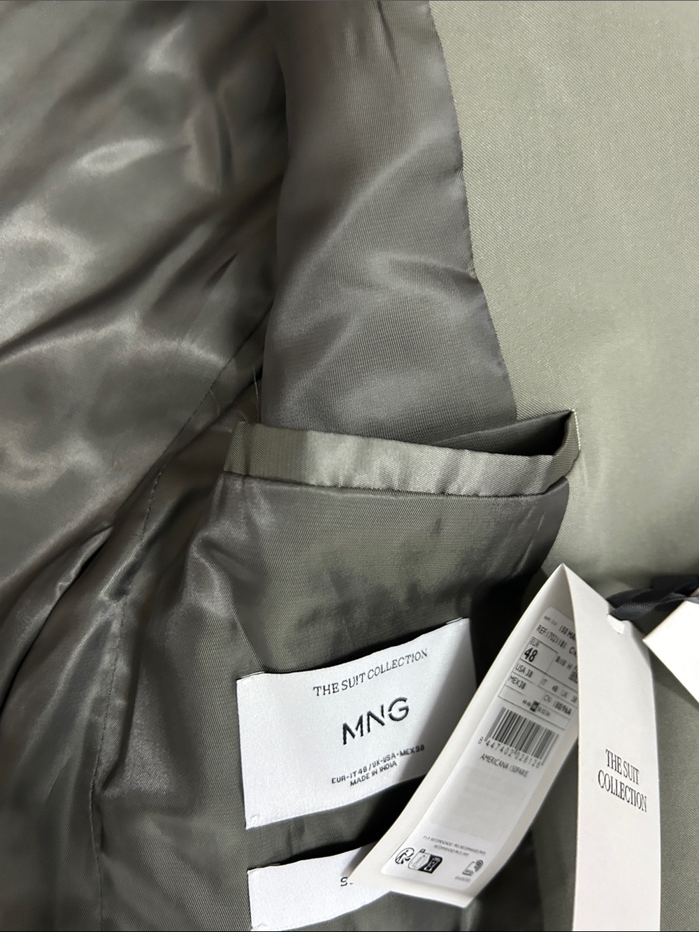 NWT Mango  MILAN SLIM-FIT SUIT BLAZER - Picture 11 of 12